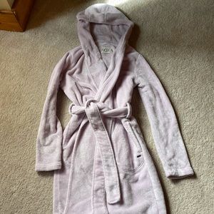 Blush pink UGG ultra plush hooded robe!